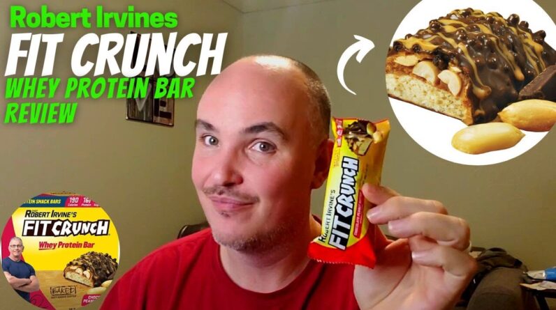 Robert Irvines Fit Crunch Chocolate Peanut Butter Whey Protein Bar Review Taste Test