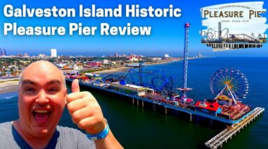 Galveston Island Historic Pleasure Pier Review Walkthrough - Pleasure Pier Rides Pictures  Prices