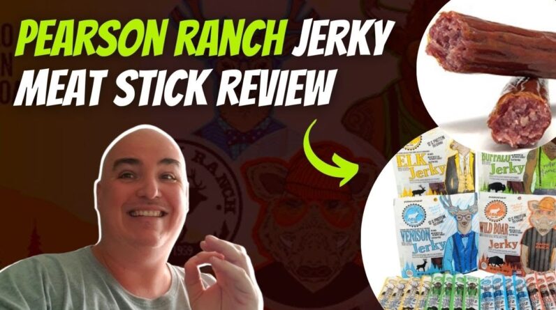 Pearson ranch jerky meat stick review - Pearson ranch elk bison venison jerky snack sticks