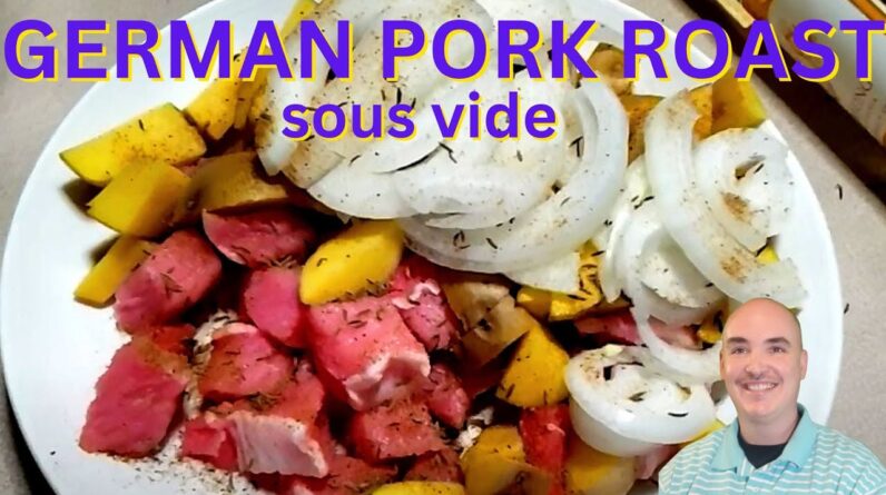 German Style Pork Roast with Sauerkraut Cooked With Wine Potatoes   sous vide Pork Chops ninja foodi