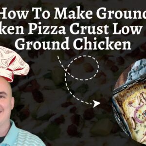 How To Make Ground Chicken Pizza Crust Low Carb Ground Chicken - Chicken Pizza Crust Keto Recipe